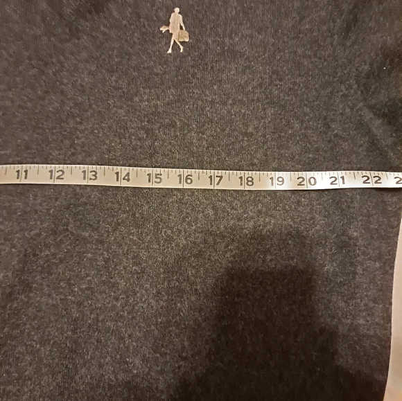 Peter Millar 100% Pure Cashmere Grayish Embroidered V-NeckXL Sweater